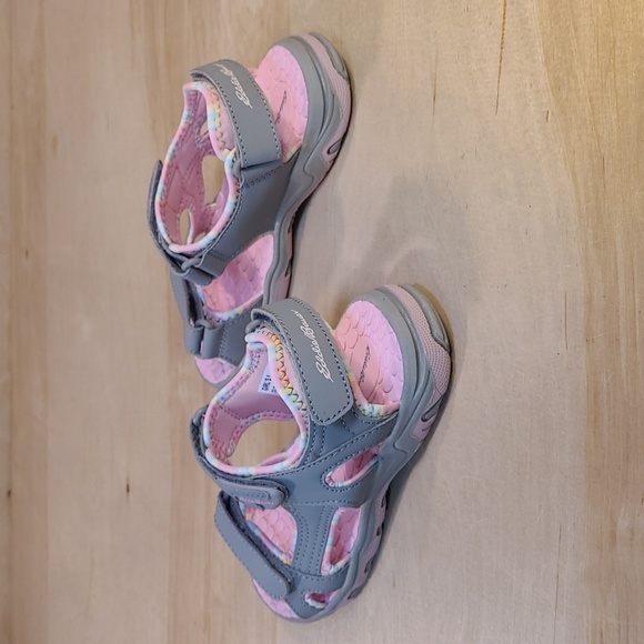 Eddie Bauer Gray Pink Kids Sandals - Picture 5 of 9